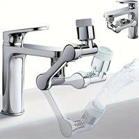 Rotatable Multifunctional Extension Faucet Aerator 1080 Degree Swivel Robotic Arm Water Filter Sink