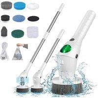 Electric Cleaning Brush 8 in 1 Multifunctional Household Wireless Rotatable Cleaning Brush for Bathroom Kitchen Windows Toilet
