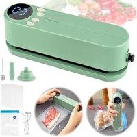 Mini Vacuum Sealer with USB-Rechargeable Portable Wireless ?Dry/Moist Food Preservation with Bags &