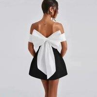 Sexy Women Corset Party Dress Luxurious INS Off Shoulder Folds Celebroity Guest Gala Dress Night