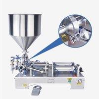Electric Pneumatic Double Head Paste Filling Machine For Bee Toothpaste Sauce Skin Care Product Filling Machine