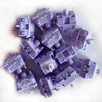 JERRZI Misty Purple Silent Linear Switch 5pin 37g 45g POM DIY Gamers PC Mechanical Keyboard Mute Switchs Accessories Soft Sound