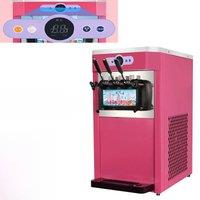 Three Flavors Of Soft Ice Cream Machine, Multifunctional And Portable Small Strawberry Sundae Machine