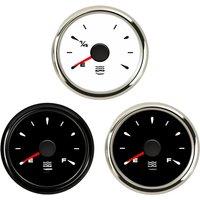 Auto Boat Instrument Panel Water Level Gauges 52mm 0-190ohm 240-33ohm 0-180ohm Water Level Devices Green Backlight