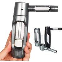 Portable Mini Dry Burning Tobacco Pipe Aluminum Alloy&Glass Hookah Smoking Accessories Gifts