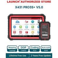 LAUNCH X431 PRO3S+ V5.0 Car Diagnostic Tools Topology Map Bidirectional Coding DBScar VII VCI CAN FD DOIP Auto OBD OBD2 Scanner