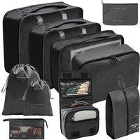 7/8/9/10 Pcs Set Travel Organizer Storage Bags Suitcase Packing Cubes Cases Portable Wardrobe