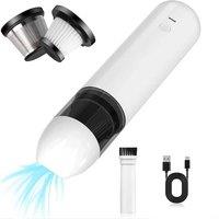 Handheld Wireless Air Duster for Keyboard Computer 2 in 1 Compressed Air Blower & Vacuum Cleaner 5KPa Mini Vacuum for Car Home