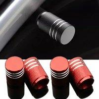 4-piece/set new upgraded car tire valve universal aluminum alloy dust cover Audi Lexus BWM Tesla universal valve cap Accessorie