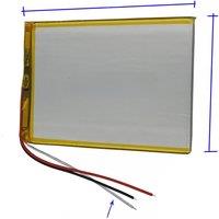 XINJ - 3.7V 2800mAh 10.36Wh 3-Wires Li-Polymer Lipo Li Battery 3570100 For GPS Bluetooth Headphones LED Light DashCam Tablet PC