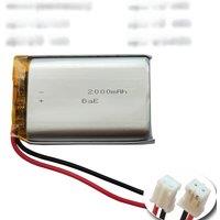 XINJ - 3.7V 2000mAh 7.4Wh Li-Polymer Li Lithium Battery 103450 JST 2pin 1.0mm 1.25mm Use in Game Player GPS Car Camera Dashcam