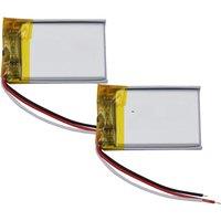 XINJ - 2pcs 3.7V 150mAh 0.555Wh Li Battery 302030 NTC 3-Wires JST 3Pin 1.0/1.25/1.5/2.0/2.54mm For GPS Bluetooth Headset Speaker