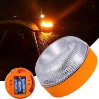 LED Car Emergency Light Dry Battery Emergency Help Light Waterproof Road Beacon Light Magnetic Induction Warning Strobe Light