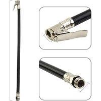Air Tyre Inflator Pressure Car Auto Tire Hose Pump Gauge Hose Connector Flexible For Automobile Tires Fast Inflatable Rods