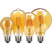 Edison Light Bulb ST64 G80 G95 G125 4W 6W 8W 10W 12W 220V Filament LED Bulb Retro E27 Warm Yellow Living Room and Bedroom Light