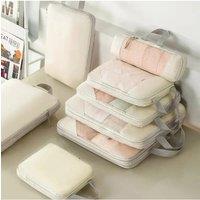 Travel Storage Bag Compressible Packing Cubes Carry on Travel Suitcase Luggage Organizer Foldable