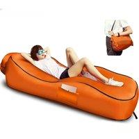 Outdoor Foldable Inflatable Sofa Lounge Couch Sleeping Bed Portable Foldable Air Travelling Beach Lounge Lazy Bed Chair Chair