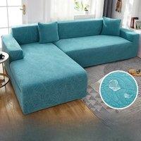 Waterproof Thicken Sofa Covers 1/2/3/4 Seats Jacquard Solid Couch Cover L Shaped Sofa Cover Protector Bench Covers