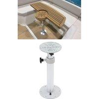 RV Table Leg RV Table Stand Table Pedestal Leg 460 to 700mm Adjustable 360 Rotatable for RV Camper Boat Yacht Home