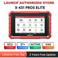 X-431 Pros Elite LAUNCH OBD2 Scanner Car Diagnostic Tool Auto Scan OBD Diagnost Diagnosis Professional Automotive Free Shipping