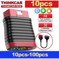 Wholesale 10pcs -100pcs THINKCAR BD6 obd2 Diagnostic Tool Car Scanner All System Diagnostic for iOS & Android, 5 Hot Reset Free
