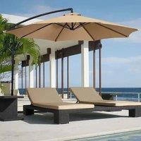 2/2.7/3m Parasol Replaceable Cloth Without Stand Outdoor Garden Patio Banana Umbrella Cover