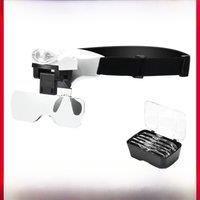 Head-mounted magnifying glass, glasses-type professional maintenance for eyelash extensions and dental use