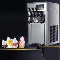 Commercial Ice Cream Maker 22-30L/H Yield 2200W Countertop Soft Serve Machine Frozen Yogurt Maker