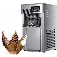 Commercial Ice Cream Machine 1400W Hard Serve Ice Cream Maker With LED Display Screen Auto Shut-Off