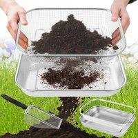 Sand Soil Compost Sifter Garden Tool Soil Sifters High Efficient Sieve Sifter Potting Scoop Mini Shovel Metal Hand tools