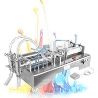 Double Head Pneumatic Liquid Filling Machine Horizontal Piston Small Detergent Packaging Machine