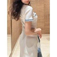 Denim Patchwork Floor length Dress Women's 2025 Spring Slim Knitted Elegant Evening Birthday Party