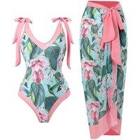 European and American beach resort style swimsuit for women one-piece multi-color sun protection