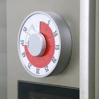 1PCS Mechanical Countdown Timers Magnetic Visual Timer With Alarm Sound Home Kitchen Counter For