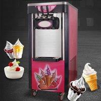 Commercial Soft Serve Ice Cream Machine Electric 25L/H 3 Flavors Sweet Cone Ice Cream Maker