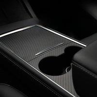 Suitable for Tesla 2021-2023 Model 3 Y carbon fiber panel central control Protection panel with scratch-resistant interior