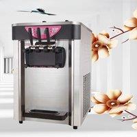 Commercial Soft Ice Cream Machine 3 Flavors 16-18L/H Ice Cream Soft Serve Maker 60HZ Lcd Panel