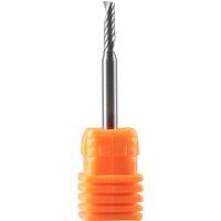 Dreanique 1PC AAAAA Single Flute Spiral End Mill Advertising 3D Engraving Milling Cutter For Acrylic Woodworking Aluminum