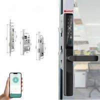 Euro 85 92mm Mortise Smartphone Access Keyless Entry Door Lock Handle Ultra-thin App Remote