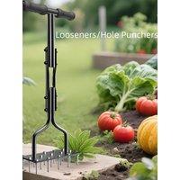 Soil Looser Lawn Perforator Foot Pedal Soil Perforator Air Aerators with Handle for Home Garden Yard