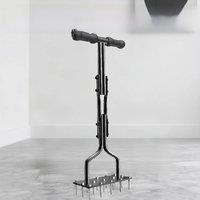 Lawn Looser Foot Pedal Soil Perforator with Handle Outdoor Patio Lawn Rippers Lawn Punching Tools Lawn Air Aerator