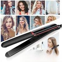 Professional Hair Straightener Curler Electric Splint Flat Iron Negative Ion Straight Curling Iron Plates Corrugation Hair Care