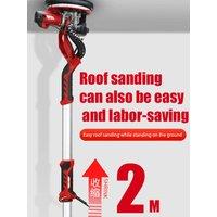 1250W Electric Drywall Sander 225MM Wall Grinding Machine Putty Sandpaper Machine LED Light Long Rod