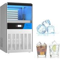 Cube Ice Maker 50/60/70 KG/24H Freestanding Auto Clear Liquid Freezer Ice Generator Machine 110V 220V Appliance Commercial