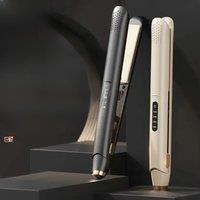 New Two-In-One Hair Straightener Curler For Hair Styling, Ceramic Glaze Temperature-Controlled Hairdresser To Prevent Burns