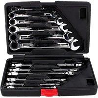 Fixed Spanners Ratchet Wrench Hand Tool Set Kit 8-19mm Spanners Ratchet Flexible Combination Spanners Ratchet Wrench Tool