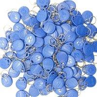 100pcs RFID Tag 125KHz Proximity RFID Card Keyfobs Key Fob Access Control Smart Card 11 Colors