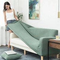 Solid Color All Season Universal Sofa Cover, Nordic Fashion Knitted Elastic All Inclusive Sofa