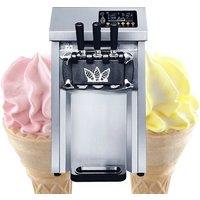 Including Tariffs Commercial Desktop Three Flavor Soft Ice Cream Machine Stainless Steel Cone Machine