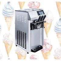 Including TariffsCommercial Snack Desktop Frozen Yogurt Machine Three Flavor Soft Ice Cream Making Machine For Sale